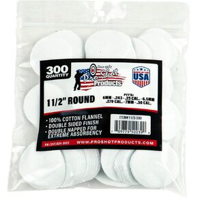 6-mm-.30 Caliber1 1/2-Inch RD. 300 Count Patches, White in Kuwait