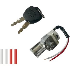 Battery Cylinder Lock Motorcycle Battery Locks Tricycle Electrombile Battery Accessories with 2 Key Motorcycle Ignition Lock (1Pcs) in Kuwait