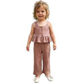 Lefyira Toddler Daisy Bell قيعان الزي الأزهار أعلى حزام الكشكش حزام Camisole الزهور in Kuwait
