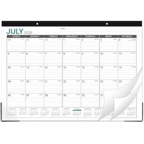 2025 Desk Calendar - Desk Calendar 2025, 17"x12" Desktop Calendar, Jan. 2025 - Dec. 2025, Corner Protectors, Large Ruled Blocks in Kuwait