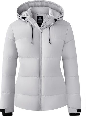 wantdo Women's Recycled Winter Coat Waterproof Puffer Jackets With Hood in Saudi Arabia