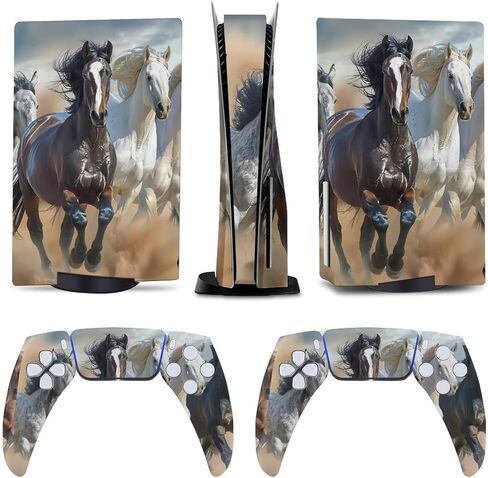 Black Fire Dragon 5 Skin Controller Accessories Cover Skins Anime Vinyl Cover Sticker Full Set for 5 Disc Edition in Kuwait