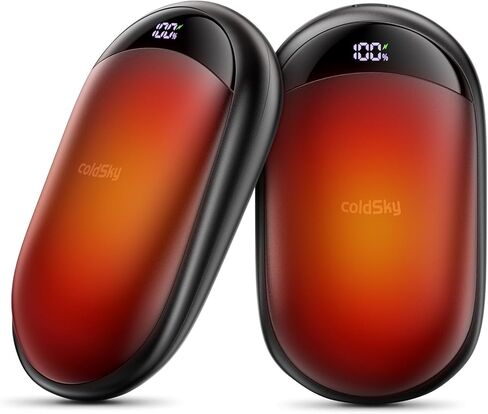 Hand Warmers Rechargeable 2 Pack Magnetic Electric Hand Warmer with Digital Display, Portable Pocket Hand Warmer, for Men Women, Outdoors, Games, Camping, Hunting in Saudi Arabia