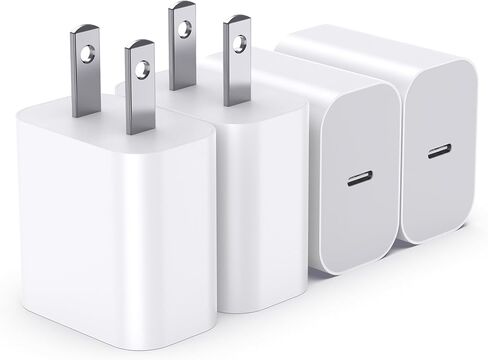 USBC Charger Block for iPhone 16 Charging Plug,MFI Certified Fast USB C Wall Cube 2Pack Power Adapter for iPhone 15/16 Pro/Plus/Pro Max/14/13/12/11,for iPad Air/Mini USB-C Charge Brick Box in Kuwait