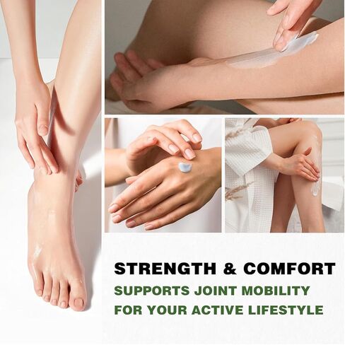 كريم القنب الطبيعي مع زهرة العطاس، وميثيل سلفونيل الميثان، والكركم، وزيت الإيمو، والمنثول، والصبار - كريم القنب القوة القصوى لعدم الراحة في العضلات والظهر والوركين والمفاصل والركبتين والمرفقين - 8.5 أونصة سائلة in Kuwait