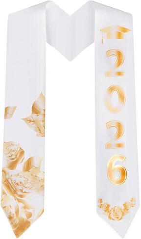 سرق التخرج من 2025 للجنسين البالغين تسامي Grad Sash Honor Satin Stoles ، 72 بوصة in Kuwait