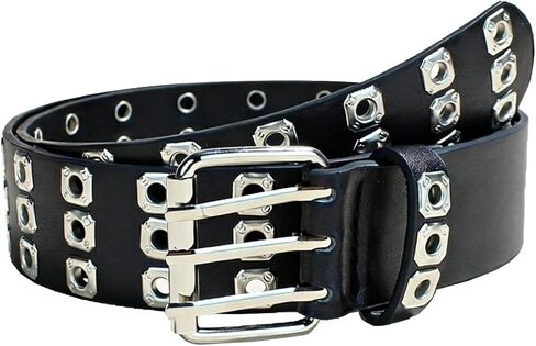 Mens Belt Leather Skull Buckle Belt Waist Band Jeans Decorative Punk Belt Black Studded Belts for Men Y2k Skull Belts in Saudi Arabia