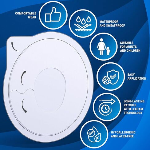 رقع لاصقة مقطوعة مسبقًا لجهاز Dexcom G7، Stelo - عبوة من 20 قطعة - مقاومة للماء، رقعات شفافة للمراقبة المستمرة للجلوكوز، لم يتم تضمين المستشعر in Kuwait