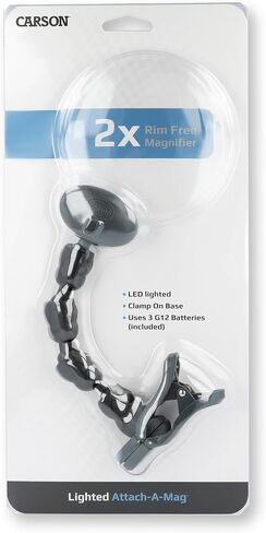Carson BoaMag 2.5x LED Lighted Flexible Neck Magnifier and Flashlight (SM-22) in Saudi Arabia