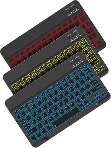 Bluetooth Keyboard for iPad 10th Generation, iPad Pro 13/12/11/10/9/8/7 inch, iPad Air 13/11th Gen, iPad Mini, Samsung Xiaomi Tablets, etc. - Slim Wireless Portable Travel Office Computer Accessories in Kuwait