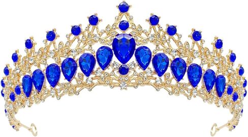 Vintage Crystal Wedding Tiara for Women Gold Silver Rhinestone Queen Crown Headband Princess Crown Headpieces Bridal Birthday Prom Costume Party Hair Accessories in Kuwait