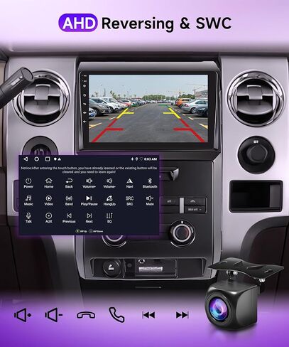Android 13 Car Stereo Radio for Ford F150 SVT Raptor 2009 2010 2011 2012 with GPS Navigation, Rimoody 9 Inch Touch Screen Bluetooth FM WiFi Mirror Link + Backup Camera in Saudi Arabia