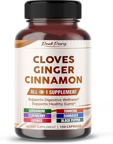 Ultra Cloves with Ginger & Cinnamon - All-in-1 Supplement for Digestive & Oral Health Support - Made in The USA - 150 Capsules in Kuwait