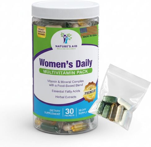 Nature's Aid Holistic Wellness Men's 7 Daily Multivitamins for Energy, Focus & Performance. Vitamin & Mineral Complex with a Food-Based Blend & Herbal Extracts. in Saudi Arabia