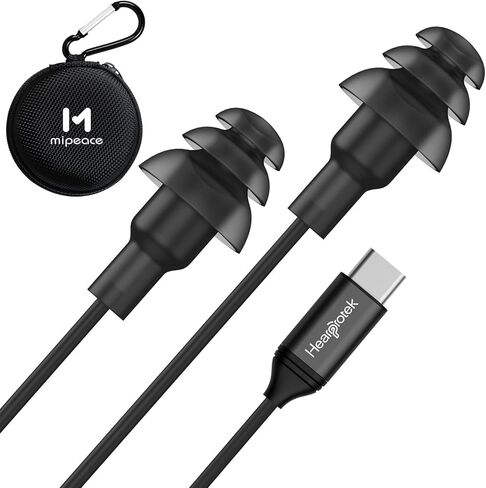سماعات أذن MIPEACE للعمل، سماعات أذن للعمل، سماعات أذن USB من النوع C لبناء السلامة الصناعية (بدون ميكروفون وتحكم) in Kuwait