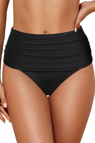 Zmart Women High Pherced Bikini القيعان - التغطية الكاملة السباحة أسفل البطن. in Kuwait