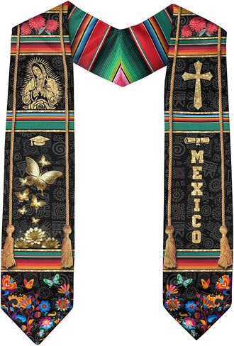 التخرج المكسيكي SASH 2025 ، سرق التخرج المكسيكي ، Stoles المكسيك ، فئة 2025 SASH in Kuwait