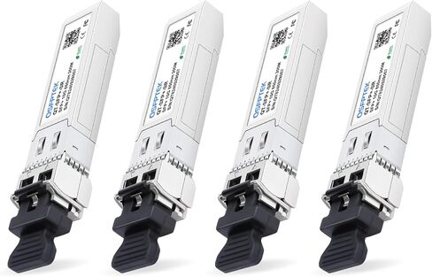QSFPTEK Gigabit SFP Module,1000BASE-LX/LH 1310nm 10km DDM Single-Mode LC Mini-GBIC Transceiver for Cisco GLC-LH-SMD/GLC-LX-SM-RGD, Ubiquiti UF-SM-1G, Netgear, Mikrotik, Other Open Switches in Kuwait