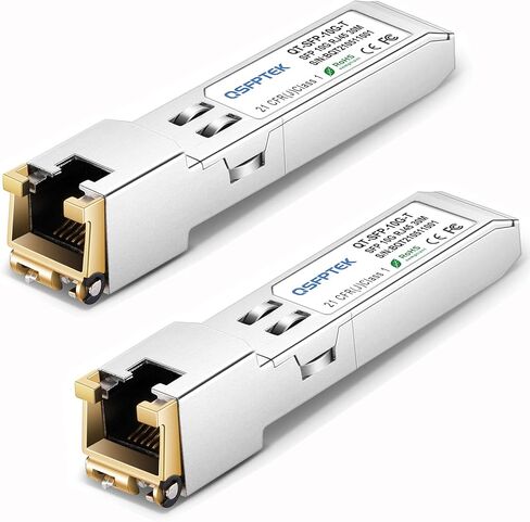 QSFPTEK Gigabit SFP Module,1000BASE-LX/LH 1310nm 10km DDM Single-Mode LC Mini-GBIC Transceiver for Cisco GLC-LH-SMD/GLC-LX-SM-RGD, Ubiquiti UF-SM-1G, Netgear, Mikrotik, Other Open Switches in Kuwait