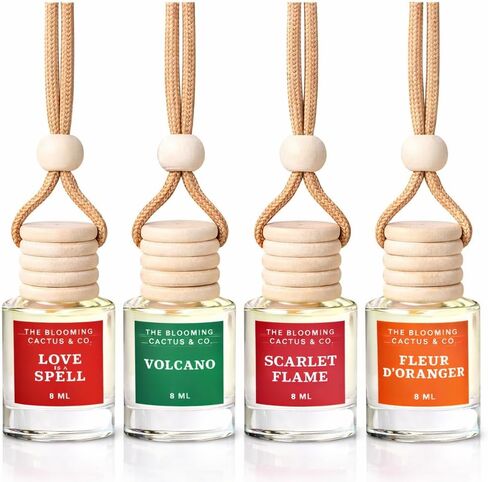 4 Pack Air fresheners | Long lasting car air fresheners, Hand-made in USA | Small room diffuser | Small Business Woman Owned. (8 ml Fresh & Earthy Pack Mix) in Saudi Arabia