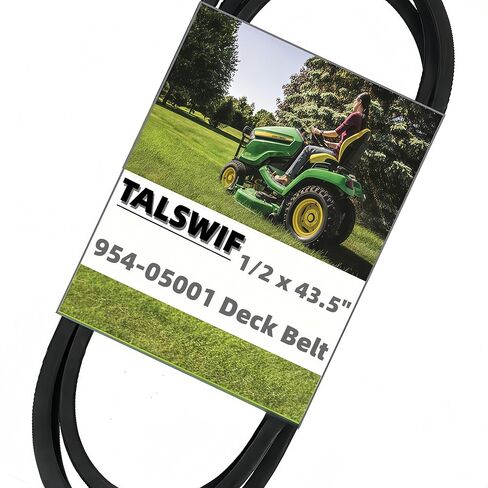 Lawn Mower Deck Belt 954-05001 754-05001 (1/2" x 43.5") Fits MTD Troy-Bilt Cub Cadet CC30 CC30H TB30 TB30R Craftsman R110 R140 R105 RER1000 R1000 R1500 490-501-C065 490-501-M065 CMXGZAM501065 in Kuwait