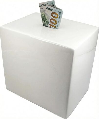 Ceramic Piggy Bank for Adults and Kids - Must Break to Access Money | Personalize Paint Your Own Large Piggy Bank for Boys, Girls, Teens - One Small Opening with No Hole, College Money Saver Bank in Kuwait