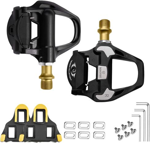 مرابط الدراجة SPD - متوافقة مع Shimano SM SH51، مجموعة مرابط الدراجة السوداء للدراجات MTB، ركوب الدراجات في الأماكن المغلقة (زوجان من مرابط SPD) in Saudi Arabia