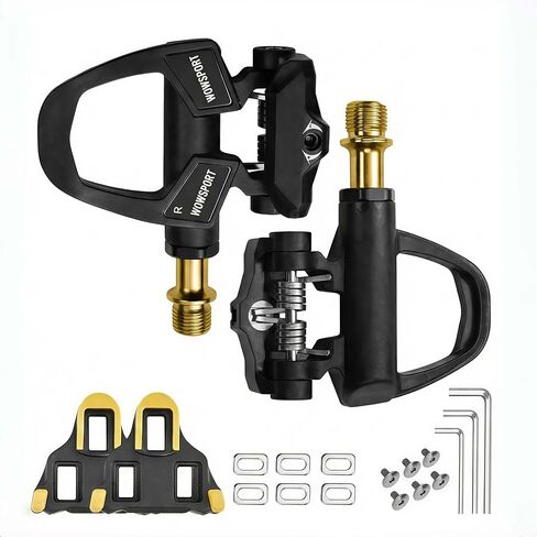 SPD Bike Cleats - Compatible with Shimano SM SH51, Black Bike Cleats Set for MTB Bike Bicycle,Indoor Cycling (2 Pairs SPD Cleats) in Saudi Arabia
