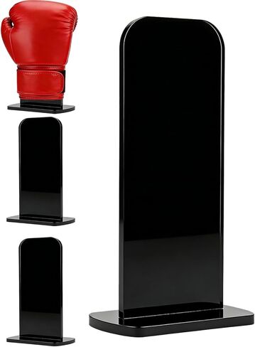 Black Boxing Glove Display Case,Boxing Gloves Stand Holder,Acrylic Boxing Glove Holder,Boxing Gloves Display Stand,Baseball Glove Display Rack (1 Pack) in Kuwait