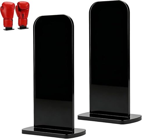 Black Boxing Glove Display Case,Boxing Gloves Stand Holder,Acrylic Boxing Glove Holder,Boxing Gloves Display Stand,Baseball Glove Display Rack (1 Pack) in Kuwait
