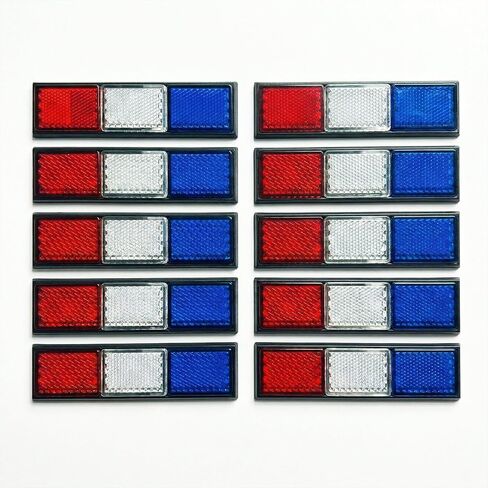 USA Flag Colors Reflector - إظهار فخرك الأمريكي - السيارة ، الدراجة ، دراجة نارية ، نافذة ، مصد ، دفتر ، في كل مكان in Kuwait