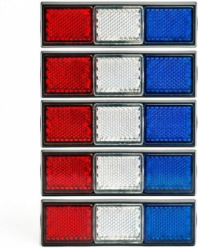 USA Flag Colors Reflector – Show Your American Pride - Car, Bike, Motorcycle, Window, Bumper, Notebook, Everywhere in Kuwait