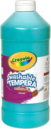 كرايولا طلاء تمبرا قابل للغسل للاطفال، طلاء بني، لوازم الفصول الدراسية، غير سام، زجاجة ضغط 32 اونصة in Kuwait