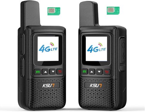 راديو POC عالمي لشبكة KSUN 4G مع بطاقات البيانات، أجهزة اتصال لاسلكية طويلة المدى 1000 ميل، اضغط للتحدث للمشي لمسافات طويلة والتخييم CT1plus (عبوتان) in Kuwait