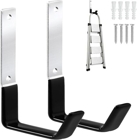 Heavy Duty Steel Garage Hooks,Garage Storage Utility Hooks,Anti-Slip Garage Hooks,Garage Garden Tool Organizer,Steel Wall Mount Hooks, Garden Hose Hanger, Garden J Hooks (Small-2PC) in Kuwait