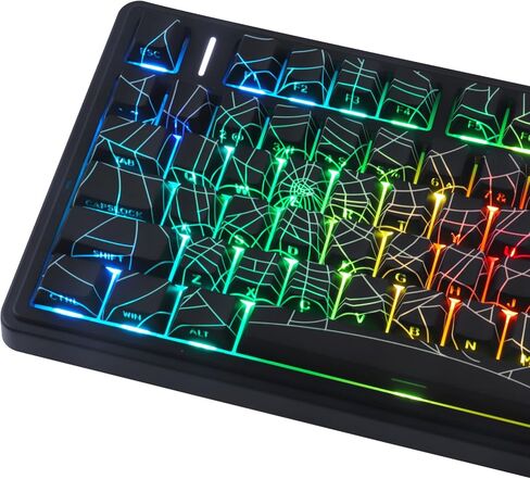 مجموعة Tsungup PBT Keycaps Cherry Blossom Keycap - أغطية مفاتيح وردية مطبوعة جانبية مخصصة، 135 مفتاحًا أغطية مفاتيح متدرجة DoubleShot Sakura Keycaps Cherry Profile Keyboard Keycaps للوحات المفاتيح الميكانيكية in Kuwait
