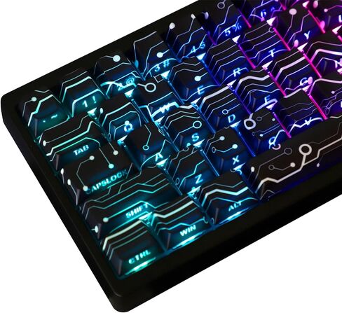 مجموعة Tsungup PBT Keycaps Cherry Blossom Keycap - أغطية مفاتيح وردية مطبوعة جانبية مخصصة، 135 مفتاحًا أغطية مفاتيح متدرجة DoubleShot Sakura Keycaps Cherry Profile Keyboard Keycaps للوحات المفاتيح الميكانيكية in Kuwait
