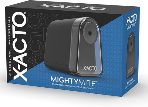 X-ACTO Mighty Mite Electric Pencil Sharpener, Black/Silver (19501/19501X) in Kuwait