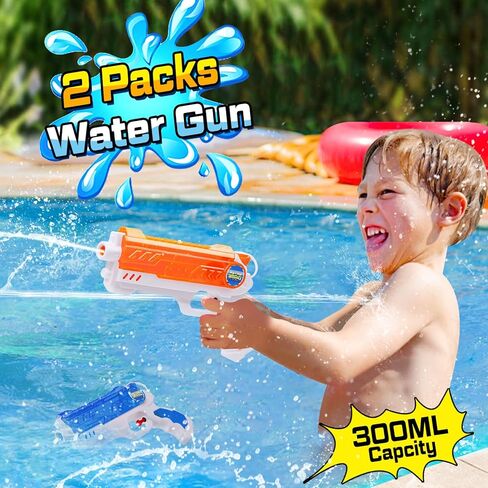 Water Gun for Kids Adults - 4 Pack Soaker Squirt Guns with High Capacity Long Shooting Range - Super Water Blaster Pool Toys for Summer Swimming Beach Water Fighting in Kuwait