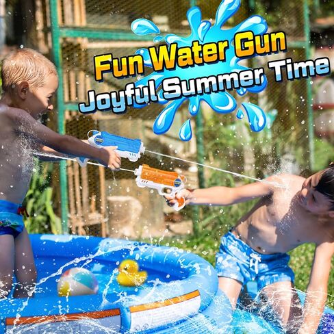 Water Gun for Kids Adults - 4 Pack Soaker Squirt Guns with High Capacity Long Shooting Range - Super Water Blaster Pool Toys for Summer Swimming Beach Water Fighting in Kuwait