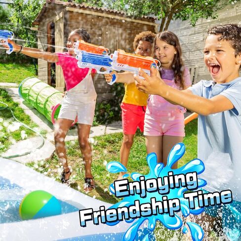 Water Gun for Kids Adults - 4 Pack Soaker Squirt Guns with High Capacity Long Shooting Range - Super Water Blaster Pool Toys for Summer Swimming Beach Water Fighting in Kuwait