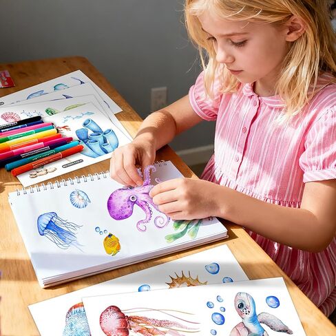 Animal Alphabet Numbers Colour Decals Stickers, ULENDIS ABC Letters Pens Space Planets Educational Wall Decals, Peel and Stick Removable Wall Decors for Toddlers Classroom Bedroom Nursery Playroom in Kuwait