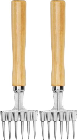 New Star Foodservice 48346 Ice Chipper Crusher Nickle Plated with Wood Handle, 9", Silver in Kuwait