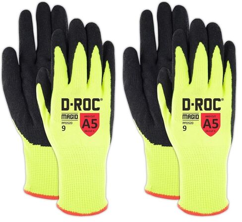 MAGID PPD5206 PPD520 High-Visibility Nitrix Coated Padded Palm Work Glove in Kuwait