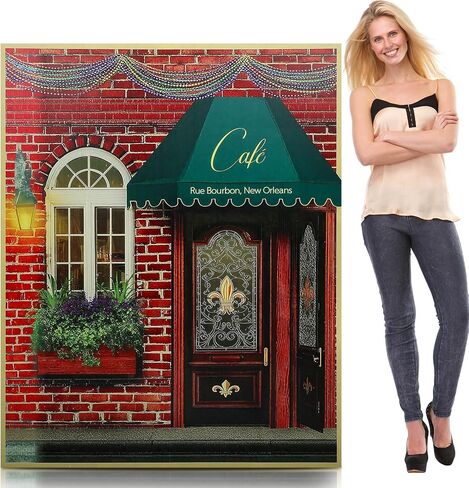 Leinuosen 6 ft French Theme Party Decoration Eiffel Tower Cardboard Cutout Stand up Life Size Paris Tower Photo Prop Back Drop for Bastille Day France Themed Party Birthday Home Outdoor Decor(Brown) in Saudi Arabia