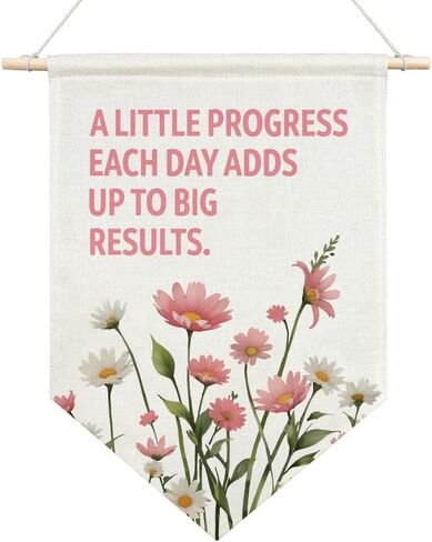 AGMDESIGN These Are The Good Old Days Canvas Hanging Pennant Flag Banner, Inspirational Quote Hanging Pennant Decor, Home Office School Classroom Kids Room Nursery Flag Decor, Positive Birthday Gifts in Saudi Arabia