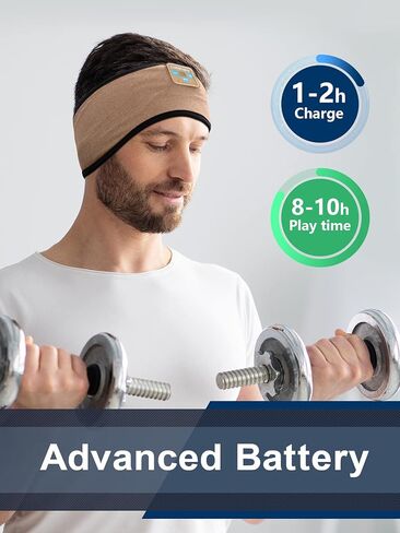 Sleep Headphones Wireless Bluetooth - Music Sleeping Sports Headband with Built in Stereo Hi Fi Speakers Wonmen Headband for Travel Workout Meditation Yoga Housework Gifts in Kuwait