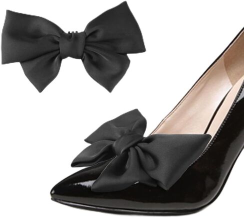 طريق محروم 2 PCS مقاطع أحذية القوس للنساء الأنيقة حفلات الحذاء الحذاء أقواس مقاطع لطيف القوس للأحذية in Kuwait