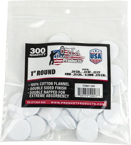 6-mm-.30 Caliber1 1/2-Inch RD. 300 Count Patches, White in Kuwait