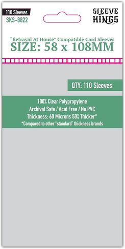 Sleeve Kings Magnum Lost Cities Card Sleeves (70x110mm) - 110 Pack, 60 Microns in Kuwait